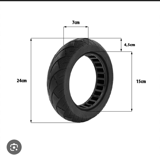 Pneu Increvable 10x2.5-6